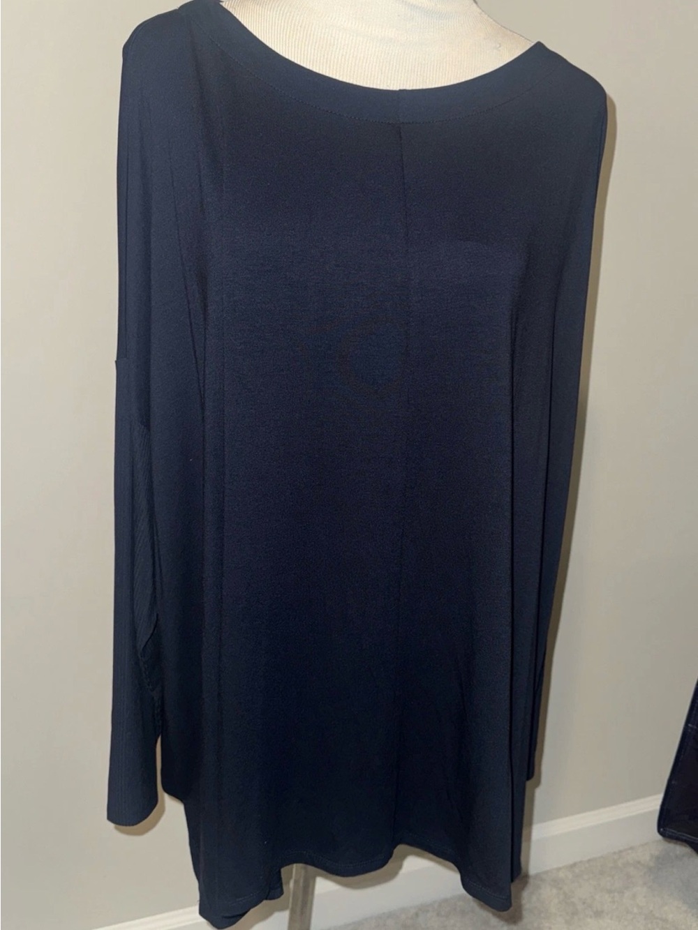 NWT J Jill Navy Blue Long Sleeve Shirt Top 2X $89